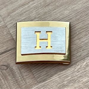 Vintage 70’s Dante‎ Belt Buckle “H” Engraved